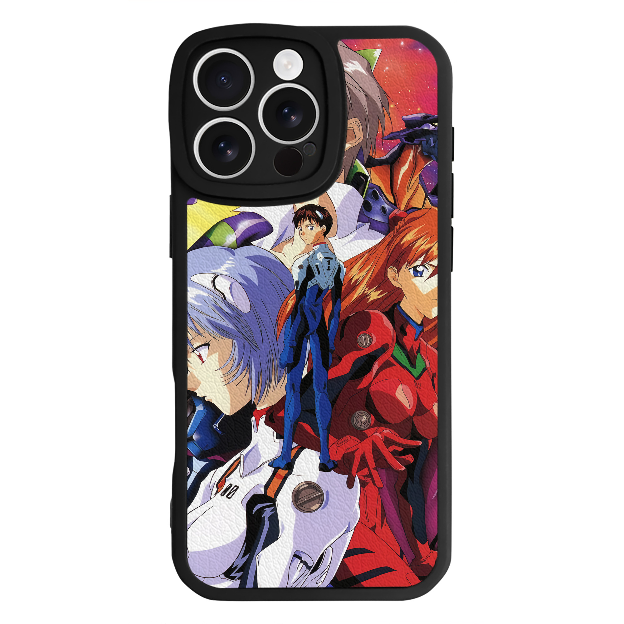 （画像用） EVA 新世紀エヴァンゲリオン 【iPhone 16シリーズ対応】シリコンスマホケース（レザー調） 材質：シリコン